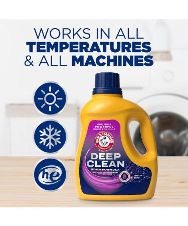 ARM & HAMMER Deep Clean Odor Formula Liquid Laundry Detergent 102 fl oz - 68 Loads | International Shipping Available - Buy Online on GoSupps.com
