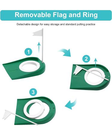 Yosoo Health Gear Plastic Golf Putting Cup Mat - Indoor Outdoor Practice Aid for Putting Accuracy | Regulation Hole Design for Golfers - Buy Online on GoSupps.com