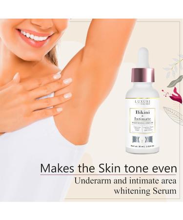 LUXURI Intimate Whitening & Brightening Serum - Natural Formula for Sensitive Bikini Skin (30ml) | International Shipping Available - Buy Online on GoSupps.com