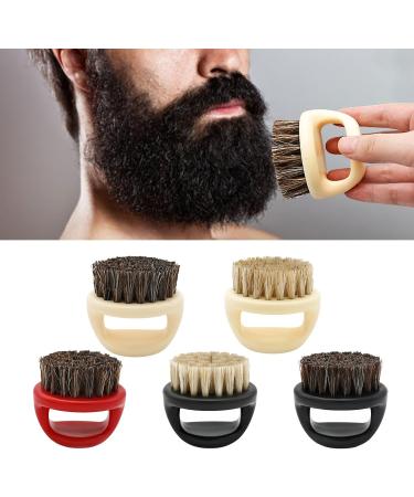 Professional Men's Beard Care Brush Bristles With Ergonomic Handle Comforable Mustache Grooming Tool Black Handle Black H - Buy Online on GoSupps.com