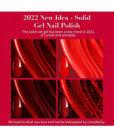 AIFAIFA Solid Cream Gel Polish Set - 4 In 1 Pudding Nail Art Paint Kit | UV Soak Off Palette for DIY Manicure | 12 Colors Holiday Gift for Women - Buy Online on GoSupps.com