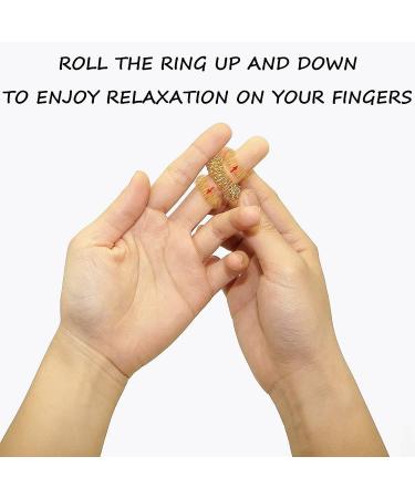 Acupressure Massage Ring Set for Stress Relief - Finger & Wrist Massage for Osteoarthritis & Improved Circulation - Buy Online on GoSupps.com