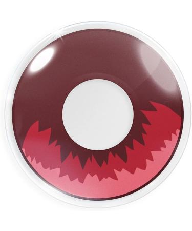 Top Quality Colored Contact Lenses - Black Red Tanjiro2 (1 Pair) | Perfect for Halloween Mardi Gras Carnival | Free Lens Container Included - Buy Online on GoSupps.com