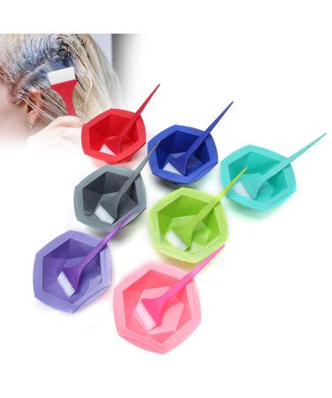 14-part hair dye-colored sloping set professional hair dye-dyed-hair opening tools 7-part hair colored set and 7-part mixed bowl set tinting tools