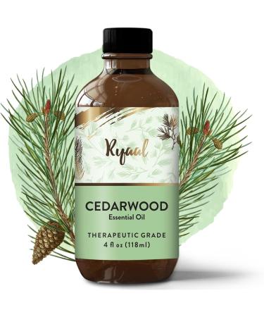 Cedarwood Essential Oil - Premium Aromatherapy Skin & Hair Care 4 Fl Oz - Natural Undiluted Oil for Diffuser Candle & Soap Making - Buy Online on GoSupps.com