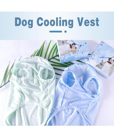 Winmany Cooling Vest for Dogs - Summer Sleeveless T-Shirt Quick-Drying Sun Protection Outfit for Small Medium & Large Dogs (Small Green) - Buy Online on GoSupps.com