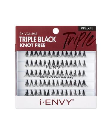 i-Envy Kiss Premium Knot Free 70 Individual Lashes (Triple Black)