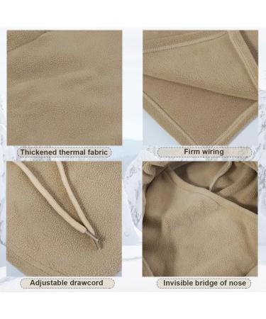 Nland Storm Hood Winter Balaclava for Men & Women - Adjustable Face Mask Warm Ski Mask for Outdoor Sports Beige - Buy Online on GoSupps.com