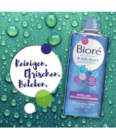 Bior Micellar Cleansing Water with Blue Agave & Baking Soda - Deep Clean for Combination Skin 300 ml - International Shipping - Buy Online on GoSupps.com