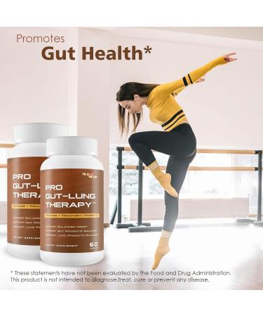 Pro Gut-Lung Therapy - Mood  Gut & Lung Support Probiotic - 60 Capsules - Buy Online on GoSupps.com