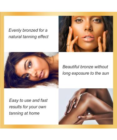 Self Tanner Cream True Color Sunless Tanning Premium Sunbed Tanning Accelerator Cream Self Tan Body Cream Face and Body Tanning Gel Intensive Tanning Gel Natural Self Tanner & Tanning Accelerator - Buy Online on GoSupps.com