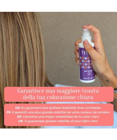  YVYLINE After-Yellow Toner for Blonde and White Hair Counteracts Yellow Tones Anti-Yellowing Hair Balm Professional Hair Conditioner Silky and Luminous Effect Made in Italy 150 ml - Buy Online on GoSupps.com