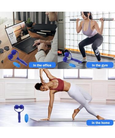 Massage Scooters with Interchangeable Ring Balls & Rollers | Self-Massage Ball Set for Legs Back & Shoulders Relieve Muscle Pain - Buy Online on GoSupps.com
