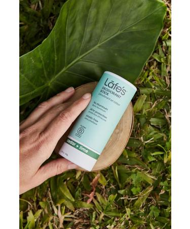 Lafe's Natural Deodorant | 2.25oz Plastic Free Natural Deodorant Stick in Paper Packaging | Aluminum Paraben and Baking Soda Free with 24-Hour Protection (Cedar & Lime) Cedar & Lime 64 Gram - Buy Online on GoSupps.com