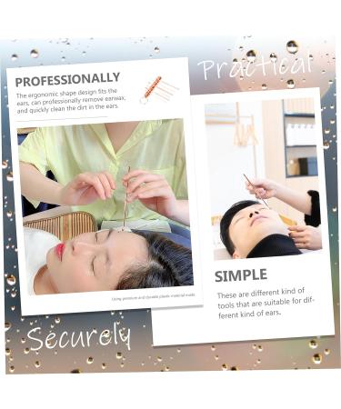 Premium Ear Cleaning Kit - Stainless Steel Golden Ear Curette Spoon & Brush Set - Buy Online on GoSupps.com