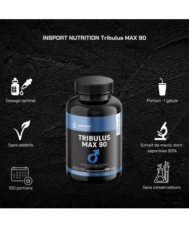 INSPORT Nutrition - Tribulus MAX 90 - Health Protection Line - 222 mg extract per capsule - standardized to 90% saponins - Testosterone - Fitness Stimulant - 100 capsules - Buy Online on GoSupps.com