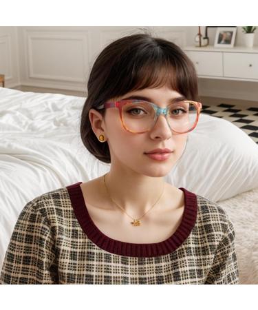 Shop Cat-Eye Blue Light Blocking Reading Glasses for Men & Women - Lightweight 3-Pack in Brown Blue & Red - Magnifying Eyeglasses 2.0x - Buy Online on GoSupps.com