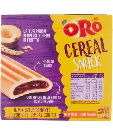 6x Oro Saiwa Cereal Snack Prugna Mueslikoekjes Met Pruimenvullling Coekjes Biscuits 162g - Buy Online on GoSupps.com