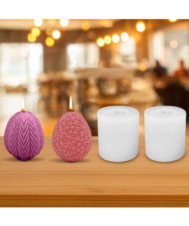 Valentigrl Creative Hobbies 2pcs Reusable Easter Eggs Silicone Mold Baking Mold Cake Pan Biscuit Chocolate Mold Ice Cube Tray Soap Mold White Transparent - Buy Online on GoSupps.com