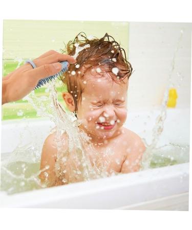 Silicone Scalp Shampoo Brush for Infants & Kids | Exfoliating Hair Massage Brush - Blue 11.5x10x2CM - Buy Online on GoSupps.com