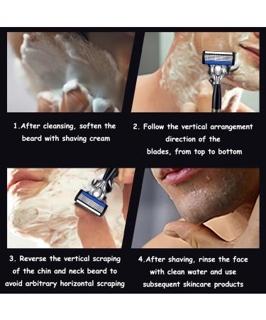 12-Piece Replacement Blades for Men s Wet Razors | Metal Handle 7 Layers | Perfect Gift for Him - Buy Online on GoSupps.com