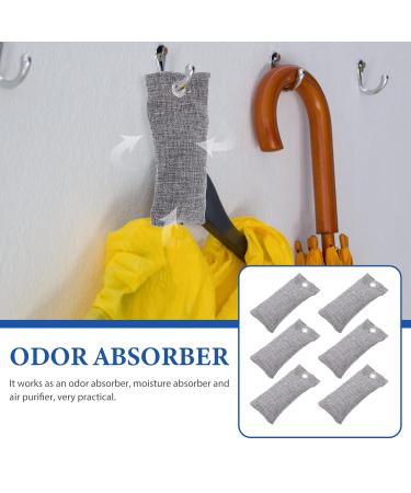 Minkissy 6-Pack Coal Bags - Natural Shoe Deodorizer & Freshener Bamboo Carbon Smell Absorber for Drawers and Home Use - Buy Online on GoSupps.com