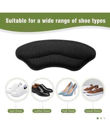 Heel Cushion Pads Heel Grips Heel Protectors Shoe Heel Inserts Heel Protector Toe Inserts for Shoes Too Big Foot Cushions & Pads Shoe Size Reducer Shoe Repair Heel Guards Inserts for Too Big Shoes Black - Buy Online on GoSupps.com
