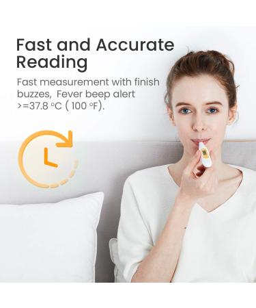 Buy Digital Fever Thermometer - Accurate Rectal Oral & Axillary Thermometer for Babies Children & Adults - Waterproof Probe Quick Reading Orange Color - Buy Online on GoSupps.com