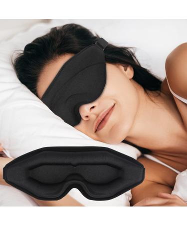 Sleep Mask for Men Women WM Blackout 3D Contoured Eye Mask for Sleeping & Blindfold for Lash Extensions Soft Comfy Eye Cover Shade with Adjustable Strap Travel Yoga Nap Night Shift Bright Black Bright Black 1 Count (... - Buy Online on GoSupps.com