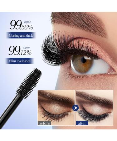 Shantou Ouhoe 2 Pieces Mascara Waterproof Mascara Volume Mascara Tereoscopic Fibrous Eye Black Mascara Length and Volume Black Without Clumps or Stains Naturally Sustainable - Buy Online on GoSupps.com