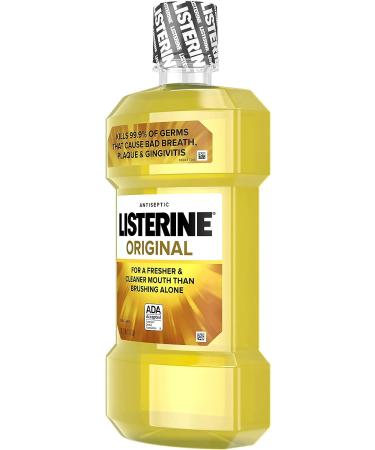 Listerine Original Antiseptic Mouthwash - Fight Bad Breath, Plaque & Gingivitis 1L - Buy Online on GoSupps.com