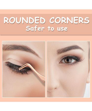 Shop Tiesome 2 in 1 Eyelash Tweezers with Comb Precision Stainless Steel Tools for Flawless False Eyelash Application - Buy Online on GoSupps.com