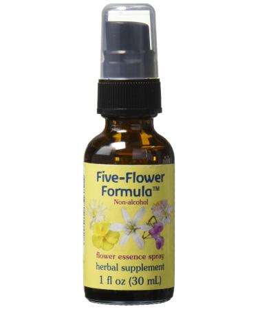 Flower Essence Services Five-Flower Formula Flower Essence Spray Non-Alcoholic 1 fl oz (30 ml)