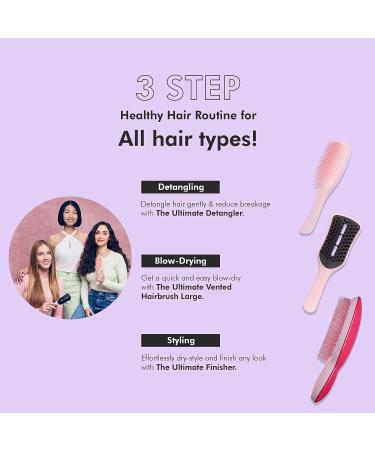 Tangle Teezer Ultimate Finisher Hairbrush - Adds Volume, Smoothness and Shine - Pink - Buy Online on GoSupps.com