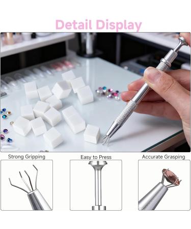  JoyEcho 100 White Nail Art Sponges with Metal Clips Nail Sponges for Creating Color Gradients Suitable for - Buy Online on GoSupps.com