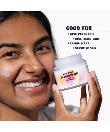 Moon Milk Snail Mucin Moisturizer Gel Cream (3.52 oz) Korean Snail Mucin Serum Cream that Replenishes Moisture & Leaves Skin Brighter Plumper Soothed & Smooth 3.52 Fl Oz (Pack of 1) - Buy Online on GoSupps.com