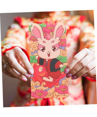 ABOOFAN 60 Pcs 2023 Red Envelope Lunar Rabbit Year Decor Red Money Packets Hongbao Envelopes Red Gifts Money Packet Kids Wallets 2023 Year Red Packet Child Paper Gift Bag New Year As Shown 4x2pcs 16.4X8.9CMx2pcs - Buy Online on GoSupps.com