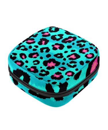 Animal leopard and zebra patterns napkin storage bag portable period pocket for women teenagers girls menstrual cup pocket still insert holder
