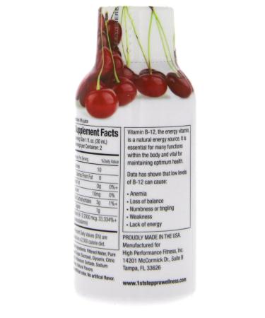 1st Step for Energy B-12 Boost Cherry Charge 12 (2 fl oz) bottles - Buy Online on GoSupps.com