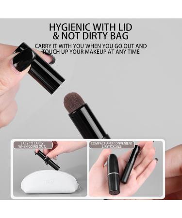 Wpsagek Lip Makeup Brush Lip Smudge Brush with Lid Portable Brush Lip Gloss Makeup Brush Makeup Applicator Eyeshadow Brush for Women Girls - Buy Online on GoSupps.com