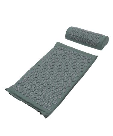 Hapinary 2 pieces acupuncture massage pillow washable yoga mat practical massage pillow massage mat for matt yoga exercise mat yoga mat massage mat 38x15x10cm gray
