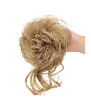 Messy Bun Hair Piece for Women Pieces Curly Chignon Donut Scrunchie for Women Messy Bun Hair Piece Synthetic Tousled Updo Hair Buns Extension Elastic Hair Band Hair Fake Hair Accessories for Women 24