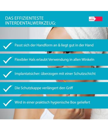 Edel+White ID7 Interdental Brushes M 0.7mm | 6x Gentle Brushes for Tight Spaces - Optimal Tooth Cleaning - Buy Online on GoSupps.com