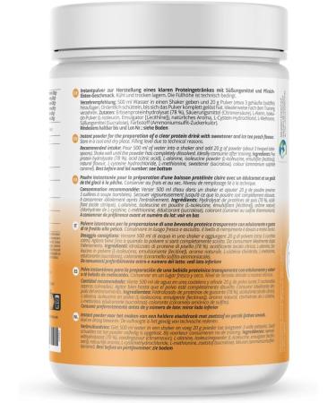 Nutri + Clear Vhey Protein Ice Tea Peach - Vegan Protein Powder Soy Gluten Lactose Sugar - 400g Protein Powder - Vegan Pea - Buy Online on GoSupps.com