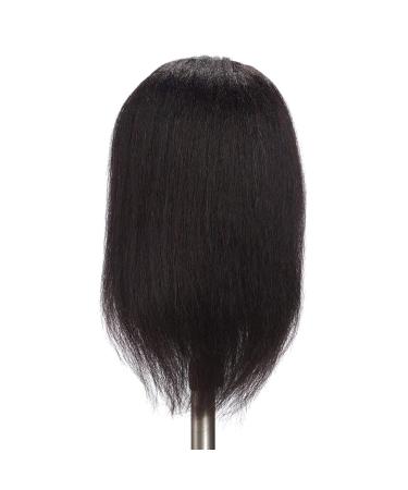 Hairginkgo 100% Real Hair Mannequin Head - Cosmetology & Hairdressing Training Doll with Clamp Stand - Buy Online on GoSupps.com
