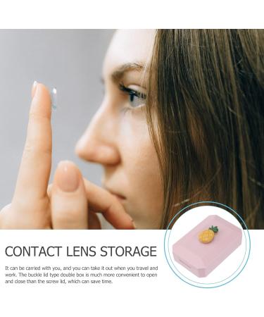 Minkissy 4PC Portable Contact Lens Case with Mirror & Tweezers - Waterproof Eye Storage Kit for Daily Use - Buy Online on GoSupps.com