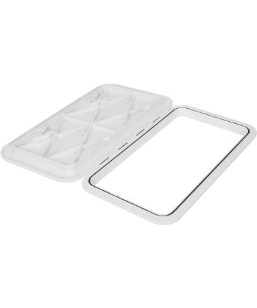ECOTRIC 24 x 14 Deck Marine Access Hatch & Lid | Durable Boat Hatch with Strong 180 Hinge & Recessed Handle | Ideal for Marine, Caravan, RV | White (606mm x 353mm) - Buy Online on GoSupps.com