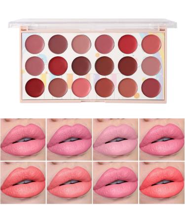 Palette De Rouge L vres | Tr s Pigment | Finitions Mat Et Miroites | Palette De Couleurs De L vres Professionnelles Pour Femmes Petite Amie M re Femme Maquillage De Voyage Finition E - Buy Online on GoSupps.com