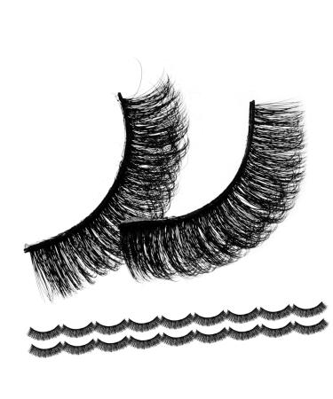 minkissy 10 Pairs Fake Eyelashes Russia Fiber 7d European and American