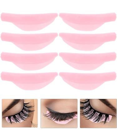 Healeved 4 Pairs Lash Lift Rods Silicone Pads Eyelash Shields for Perm Curls Kits Silicone Eyelash Pads for Eyelashes Makeup Tool Reusable Lash Lifting Pads Pink - Buy Online on GoSupps.com